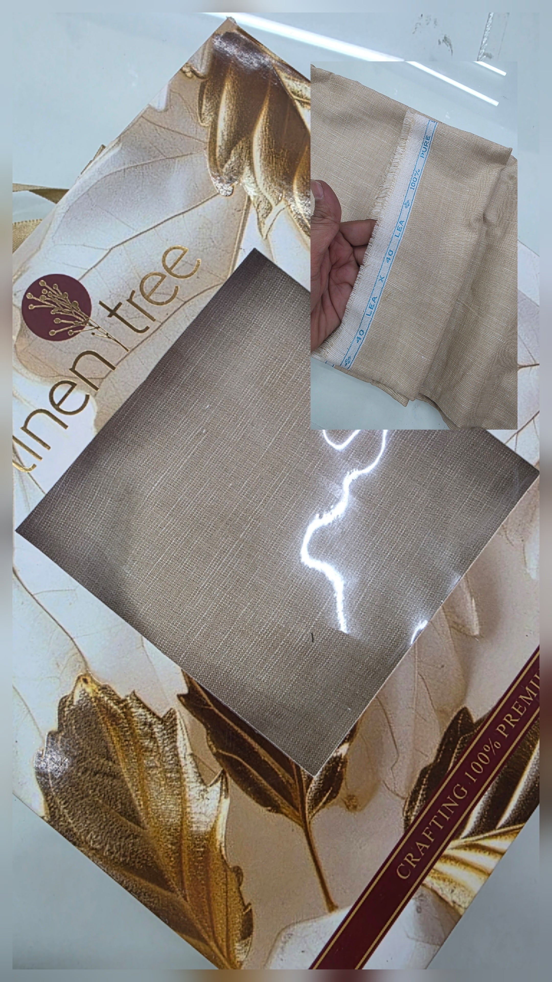 100% PURE LINRN 25& 40 LEE PANT