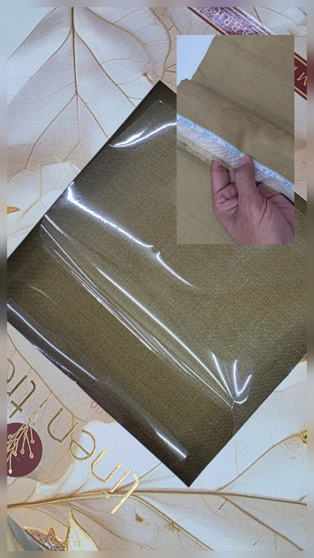 100% PURE LINRN 25& 40 LEE PANT