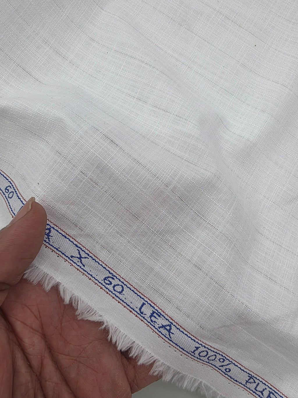 LYOCELL LINEN SUPER WHITE DOBBY DESIGN