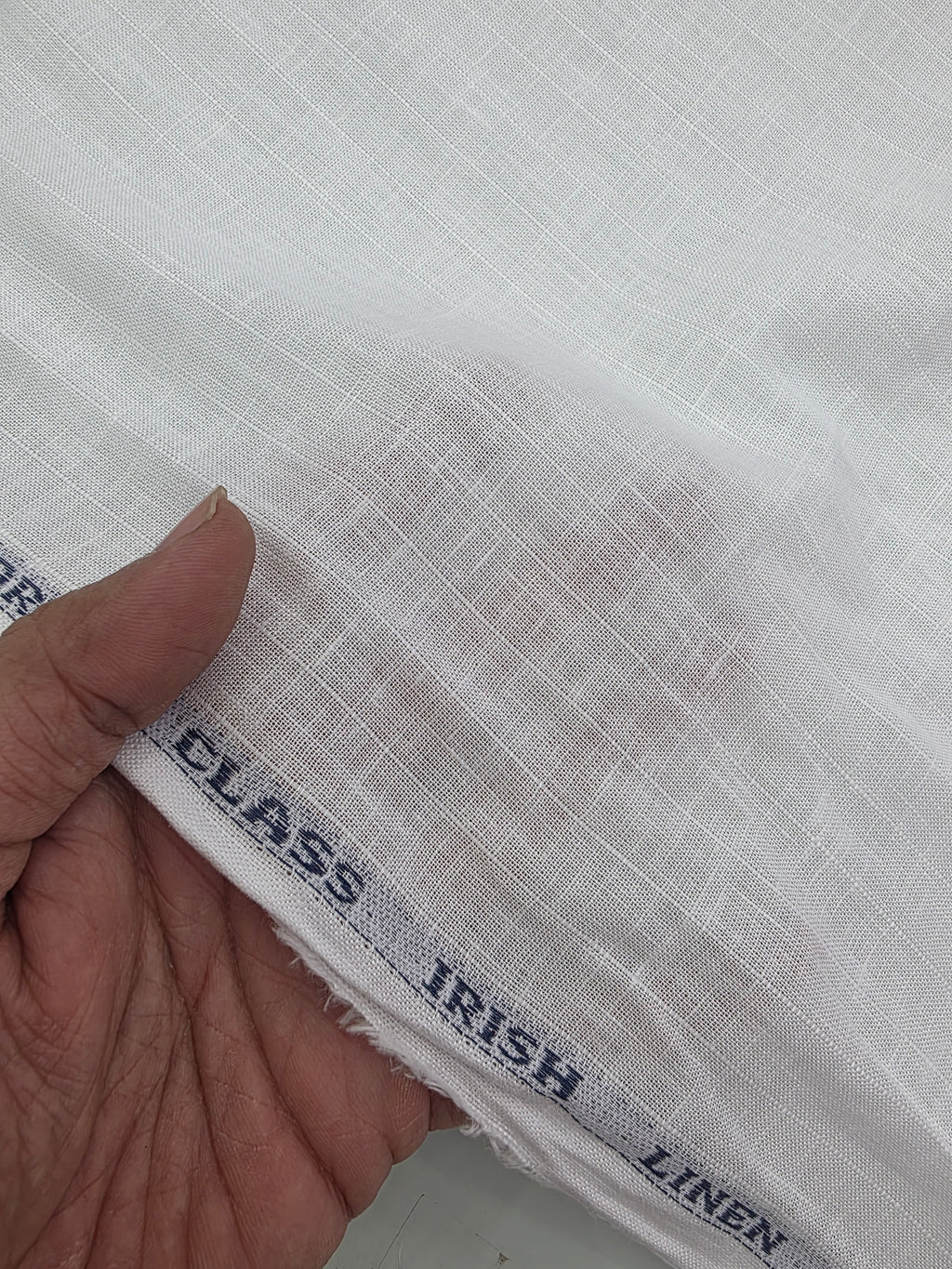 LYOCELL LINEN SUPER WHITE DOBBY DESIGN