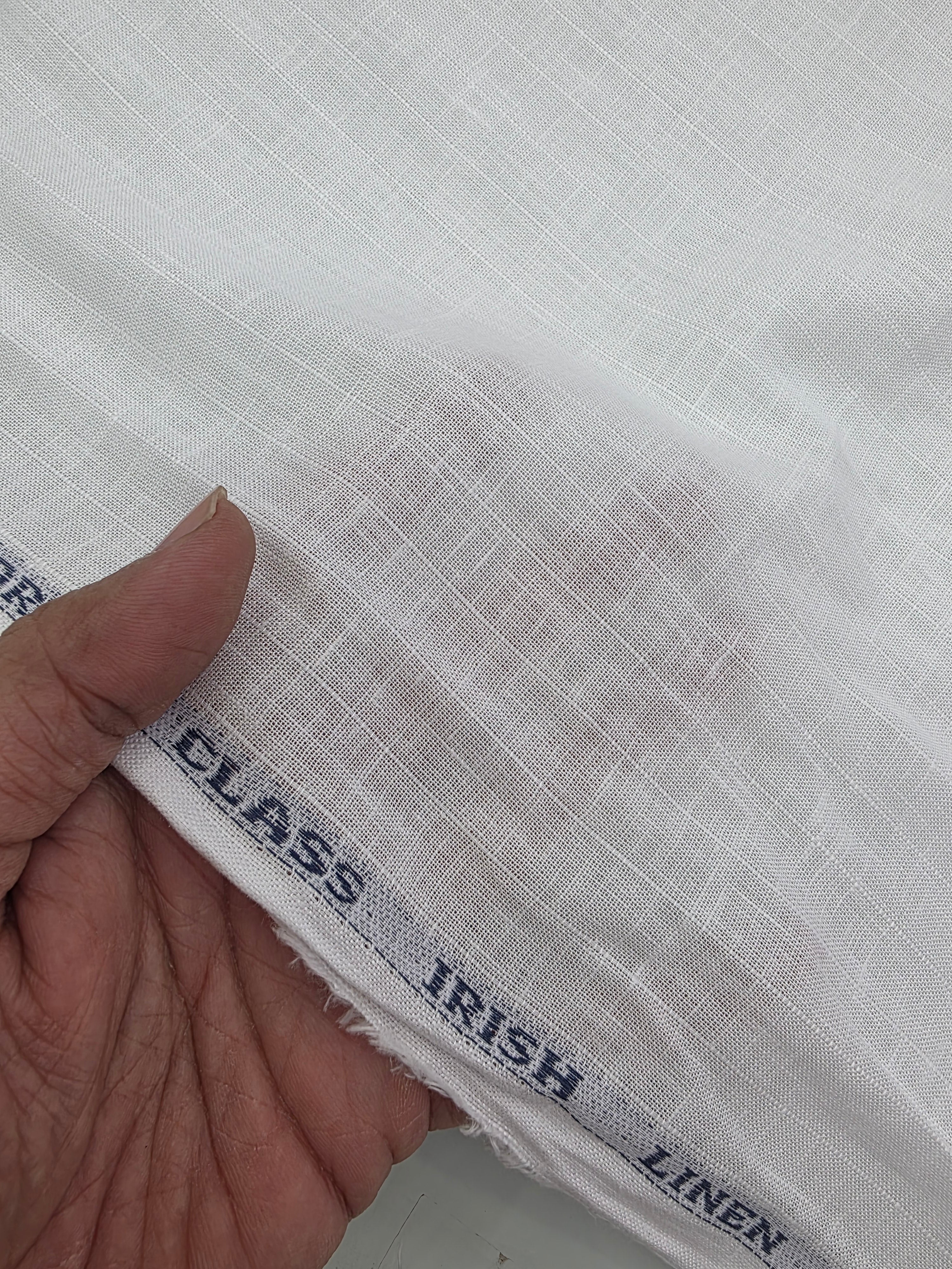 LYOCELL LINEN SUPER WHITE DOBBY DESIGN