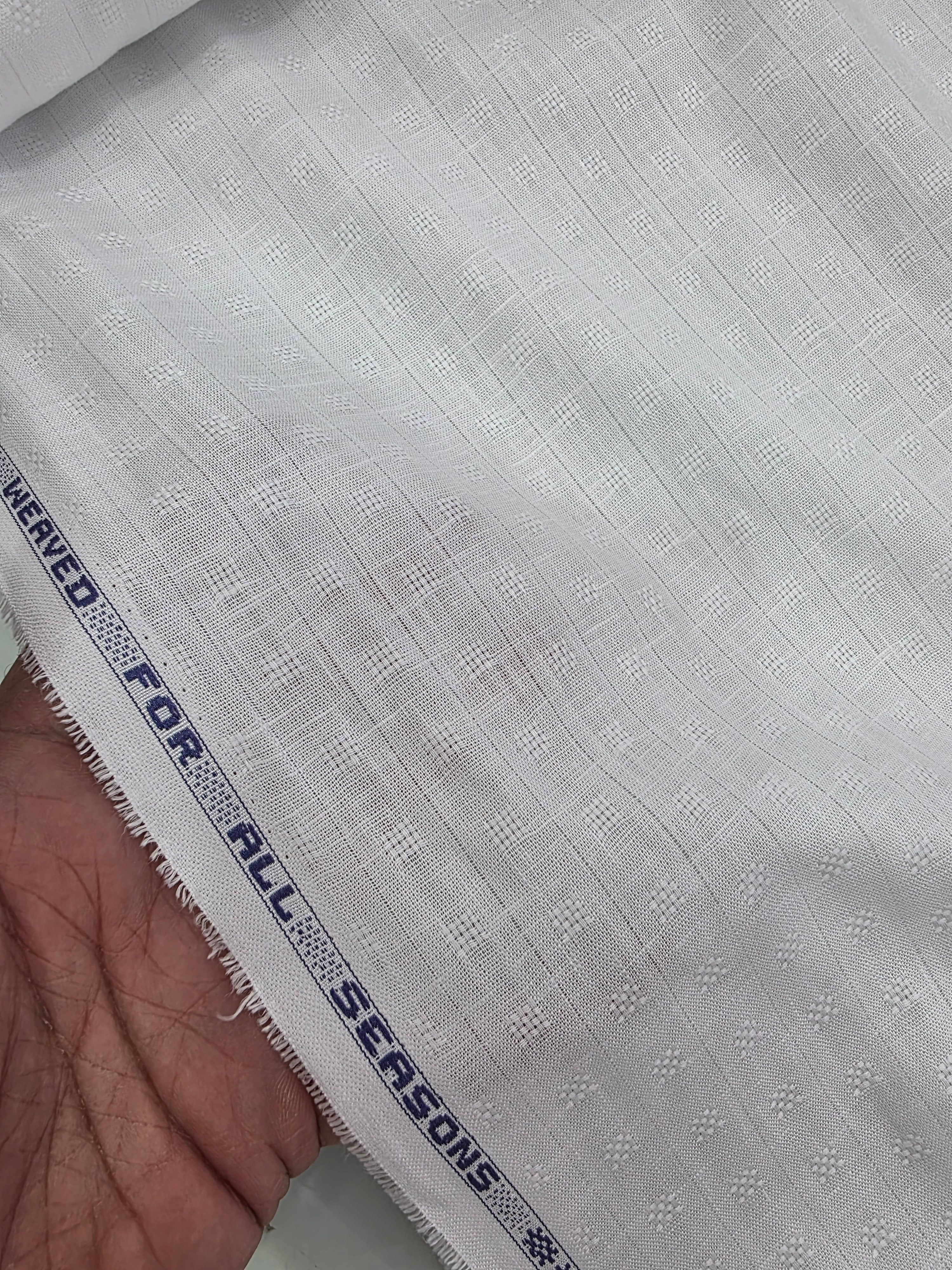 LYOCELL LINEN SUPER WHITE DOBBY DESIGN