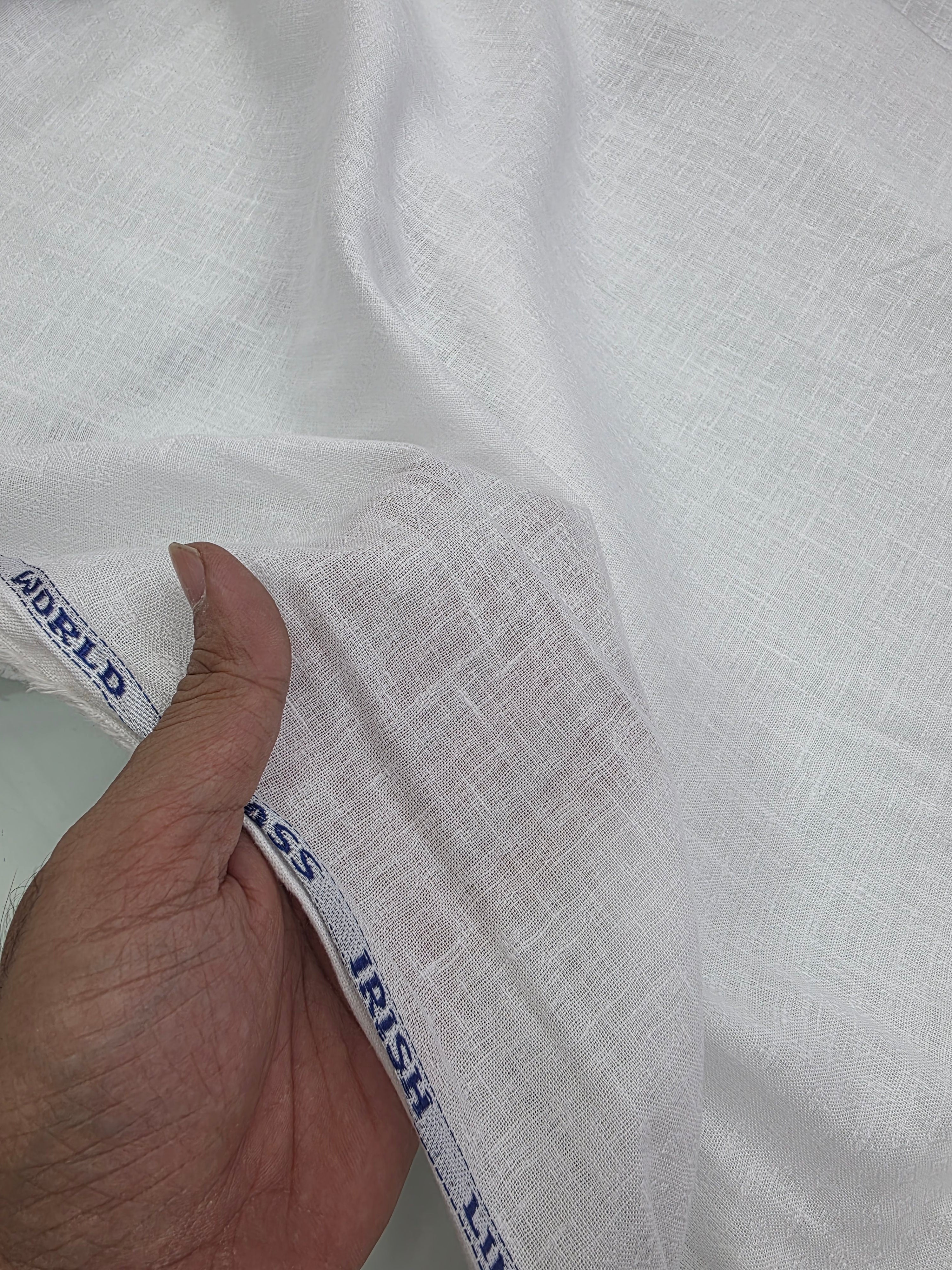 LYOCELL LINEN SUPER WHITE DOBBY DESIGN