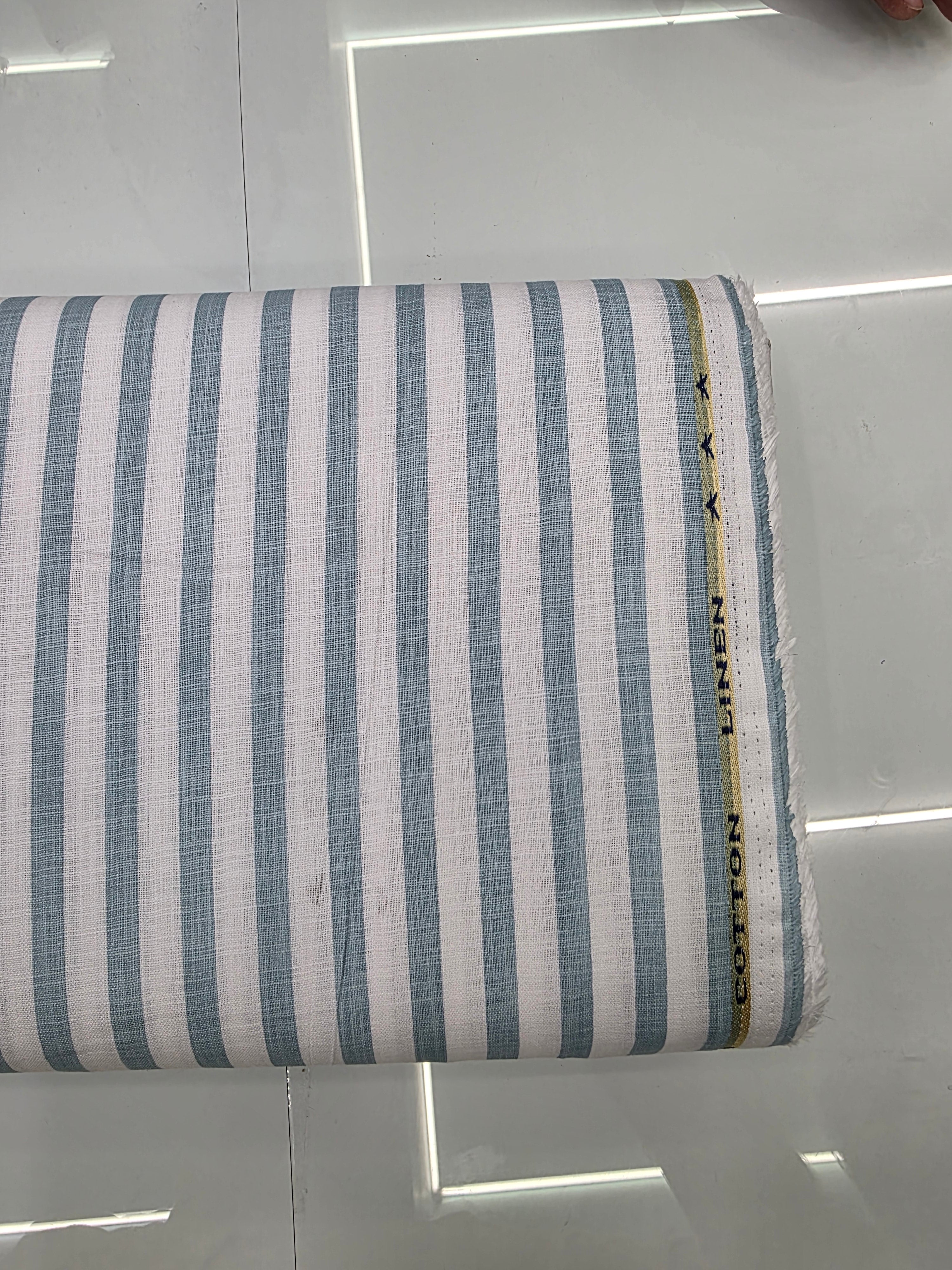 PURE COTTON 🌟 LINEN LOOK STRIPING