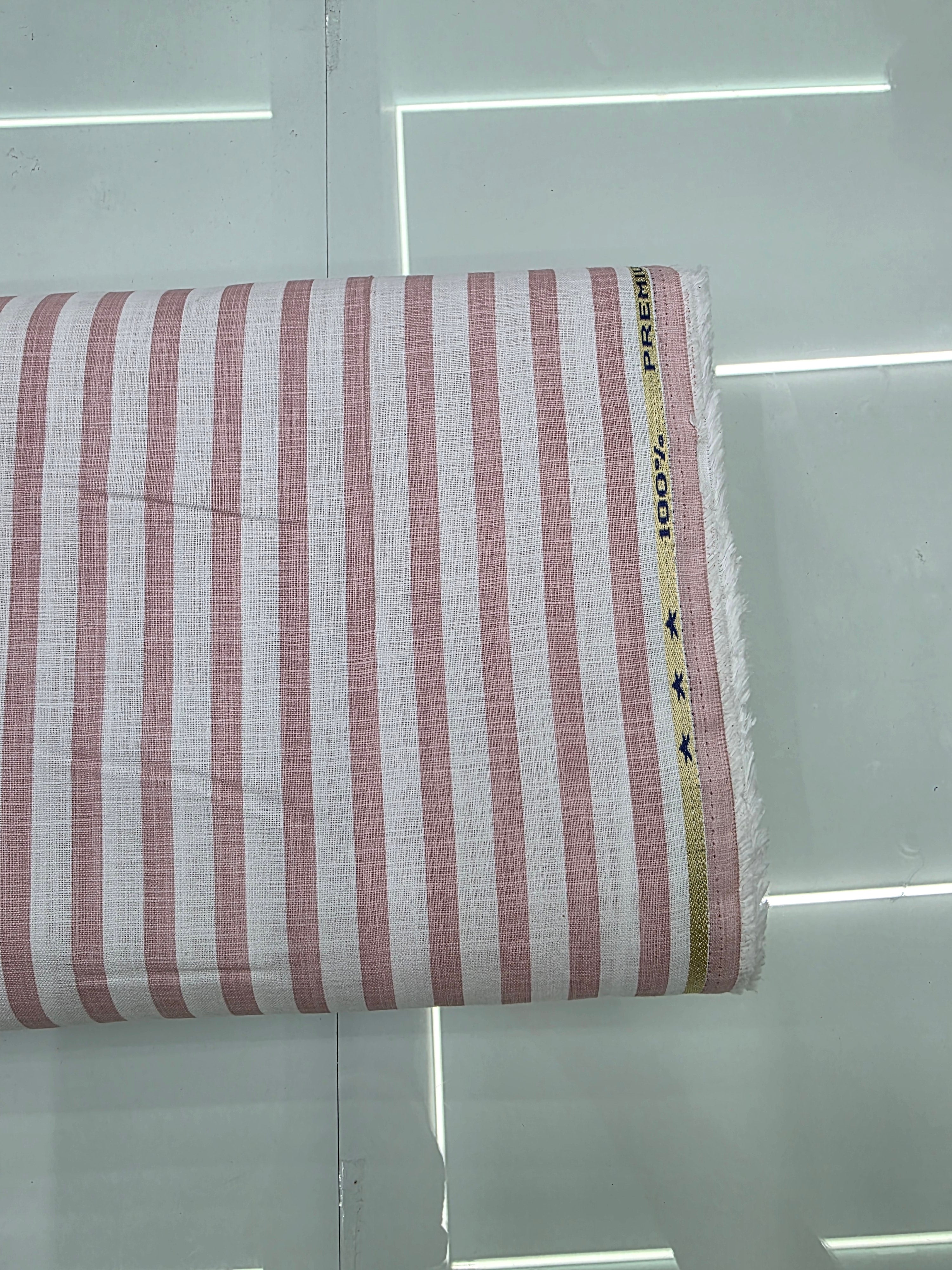 PURE COTTON 🌟 LINEN LOOK STRIPING