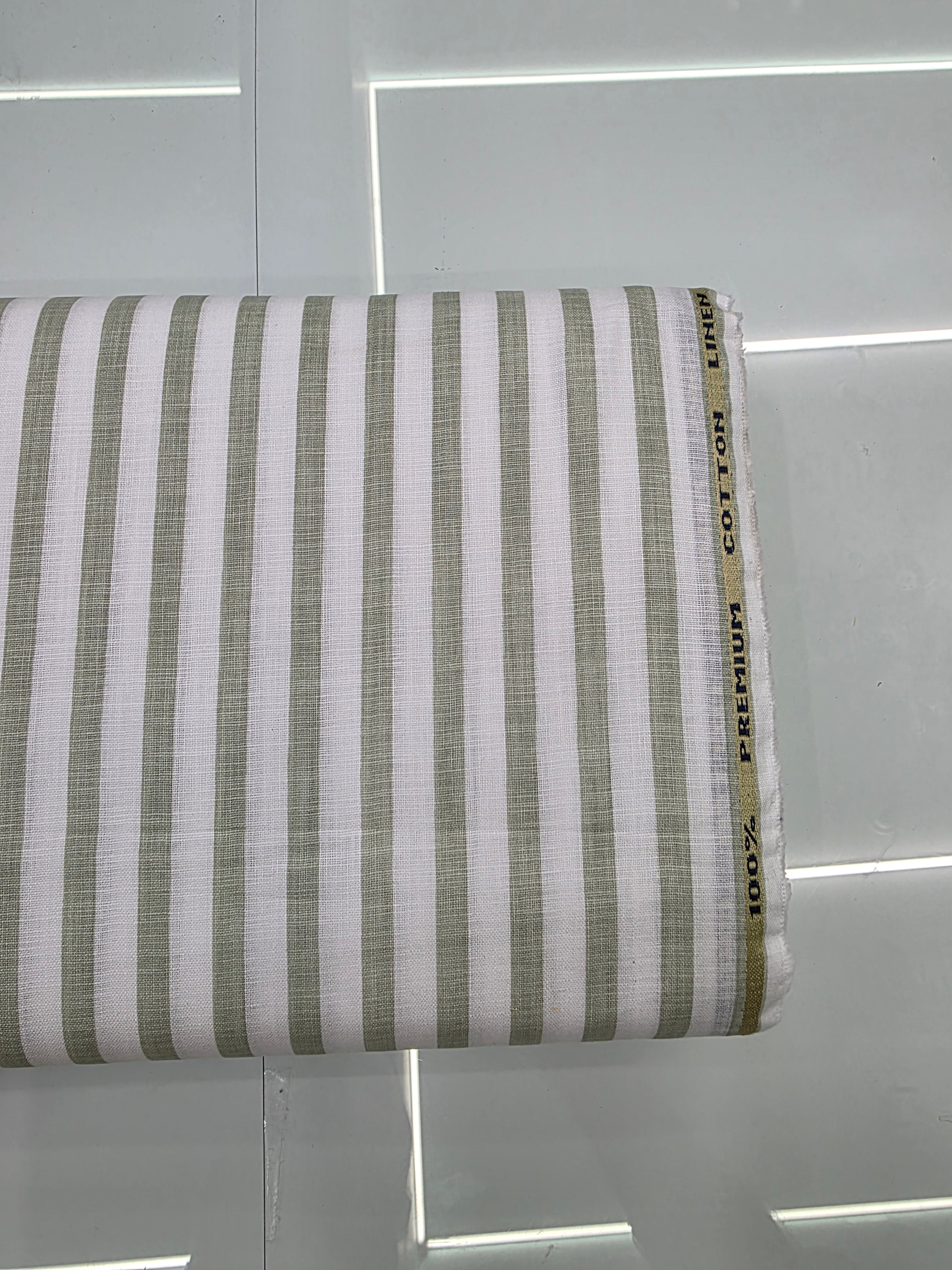 PURE COTTON 🌟 LINEN LOOK STRIPING