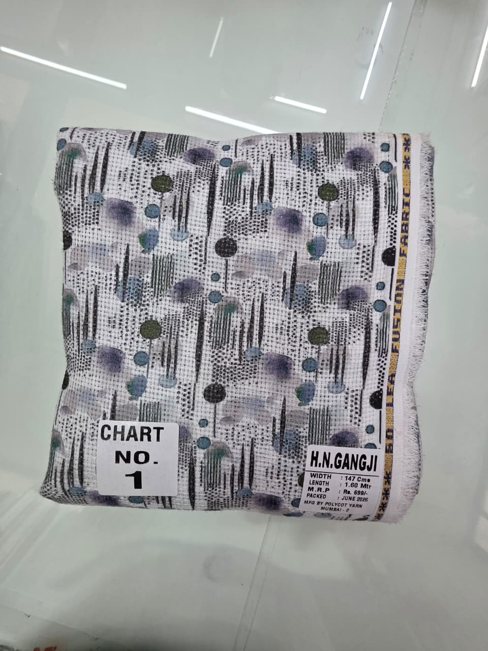 JUTE DIGITAL PRINT STIFF-FINISHED SHIRT PIECES
