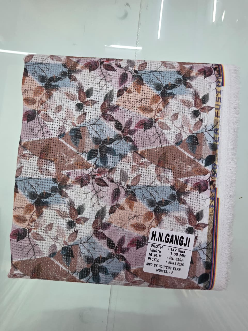 JUTE DIGITAL PRINT STIFF-FINISHED SHIRT PIECES