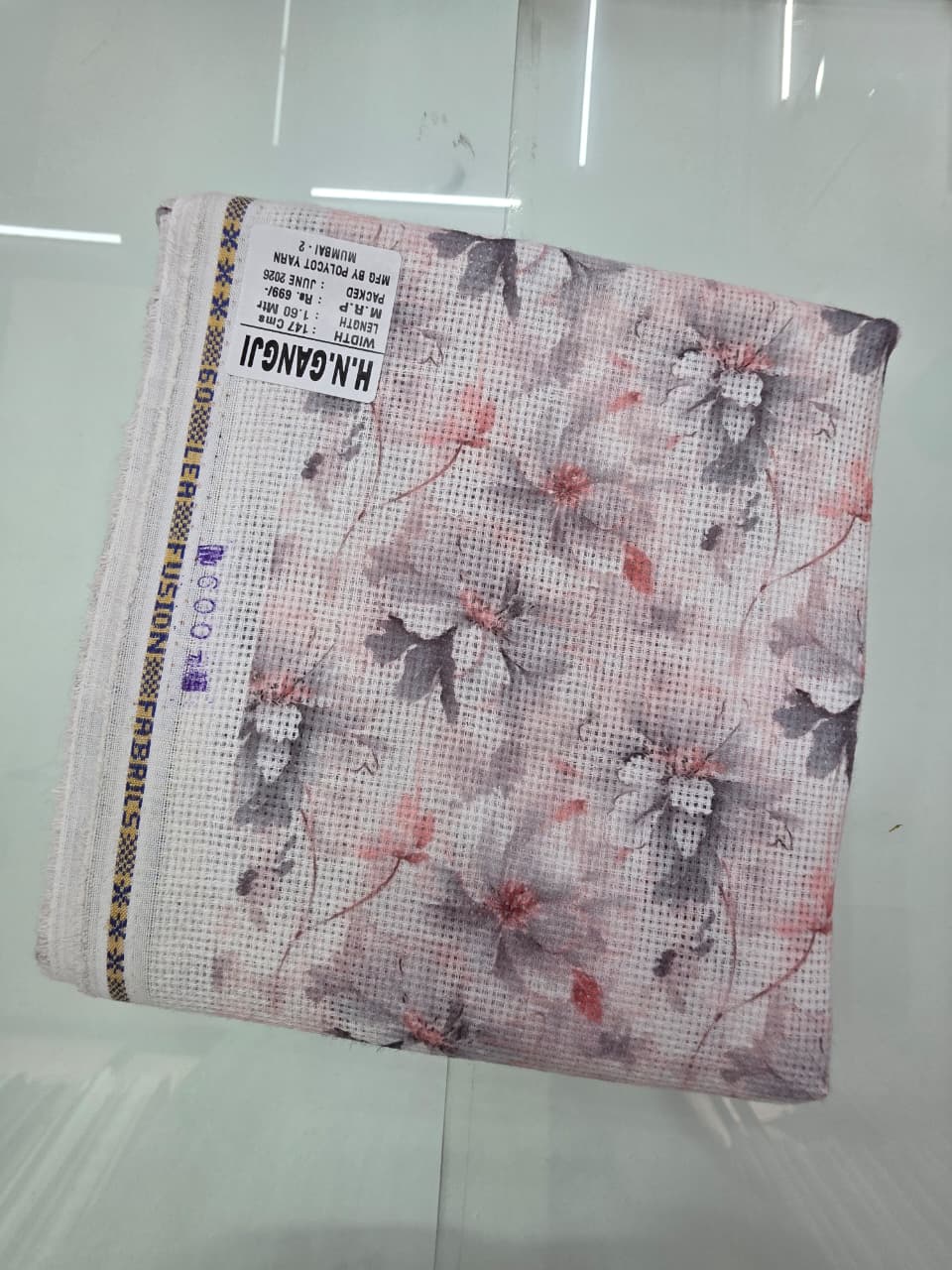 JUTE DIGITAL PRINT STIFF-FINISHED SHIRT PIECES