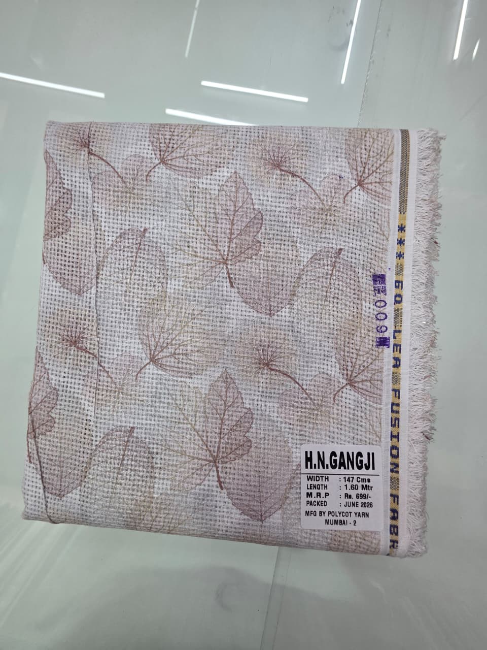 JUTE DIGITAL PRINT STIFF-FINISHED SHIRT PIECES