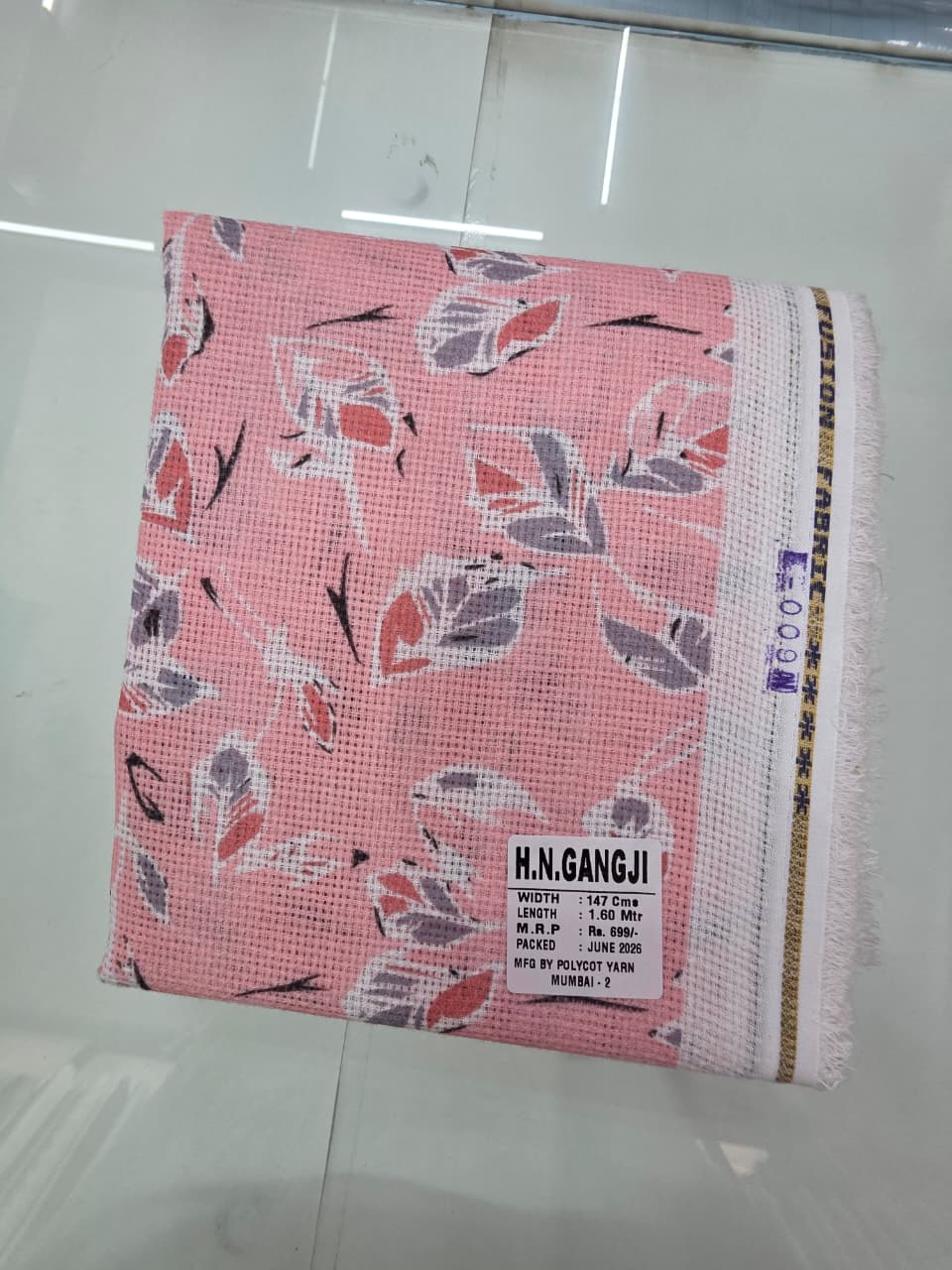 JUTE DIGITAL PRINT STIFF-FINISHED SHIRT PIECES