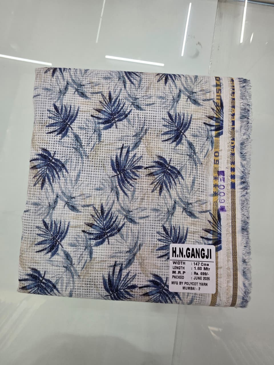 JUTE DIGITAL PRINT STIFF-FINISHED SHIRT PIECES
