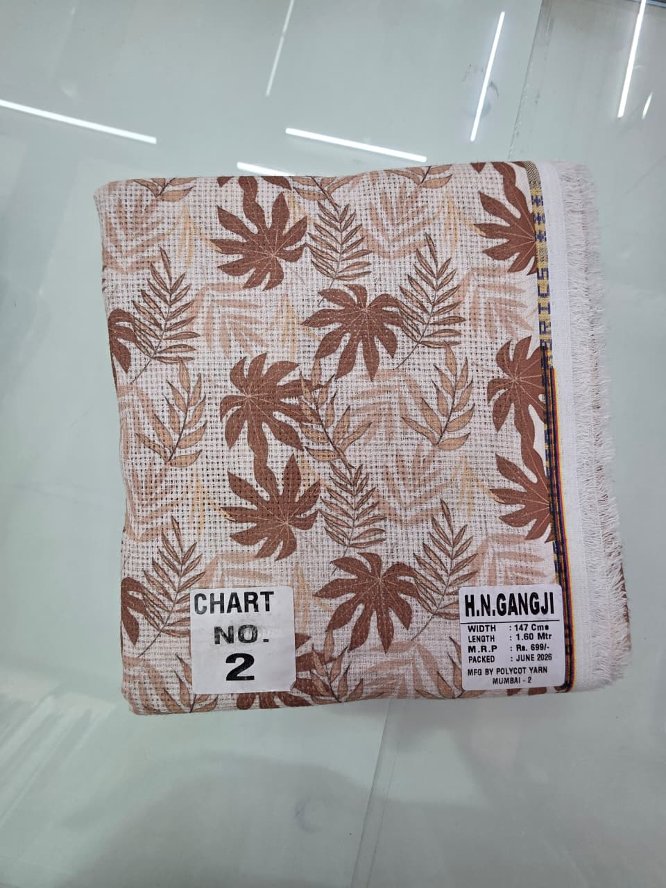 JUTE DIGITAL PRINT STIFF-FINISHED SHIRT PIECES
