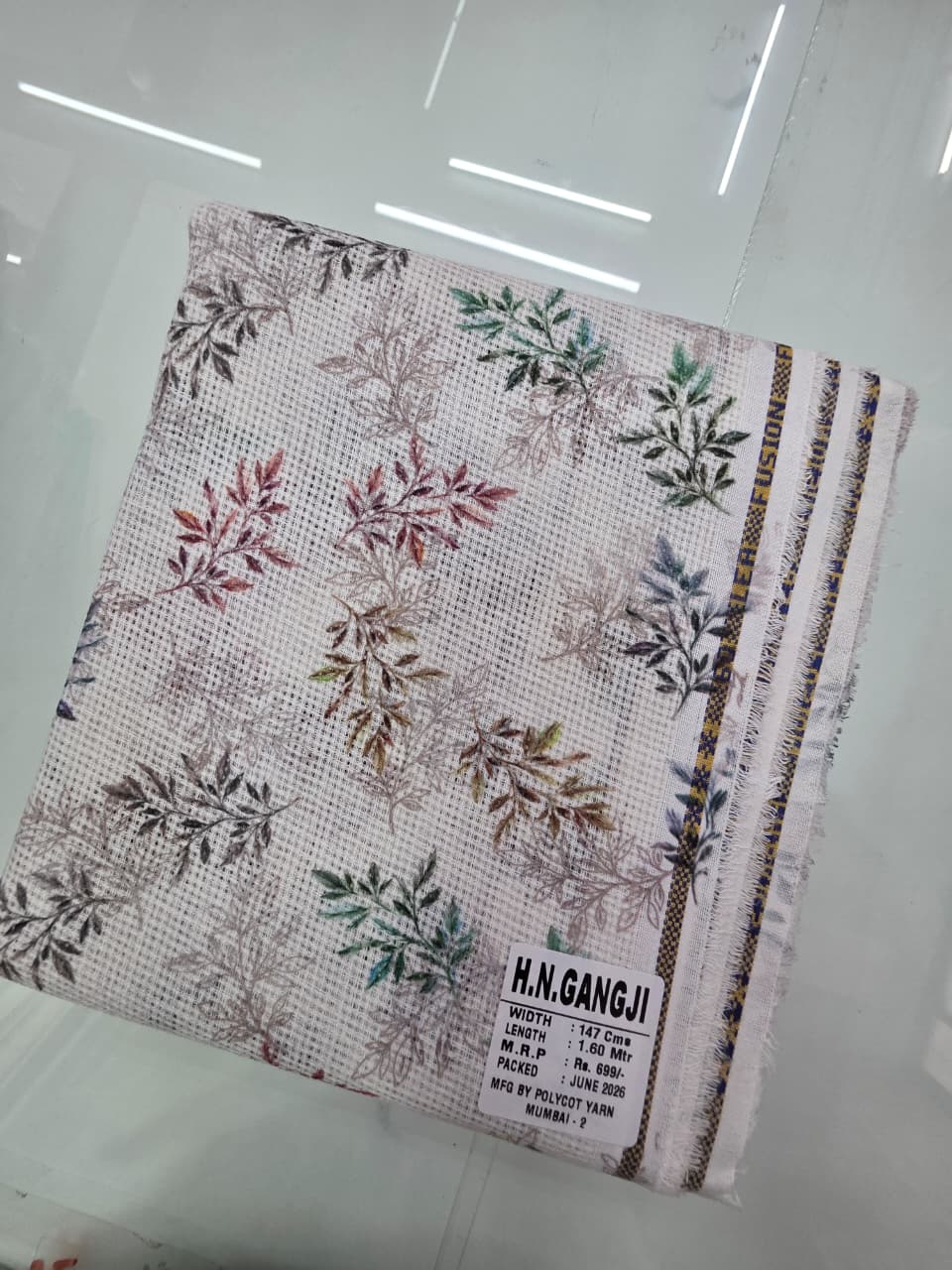 JUTE DIGITAL PRINT STIFF-FINISHED SHIRT PIECES