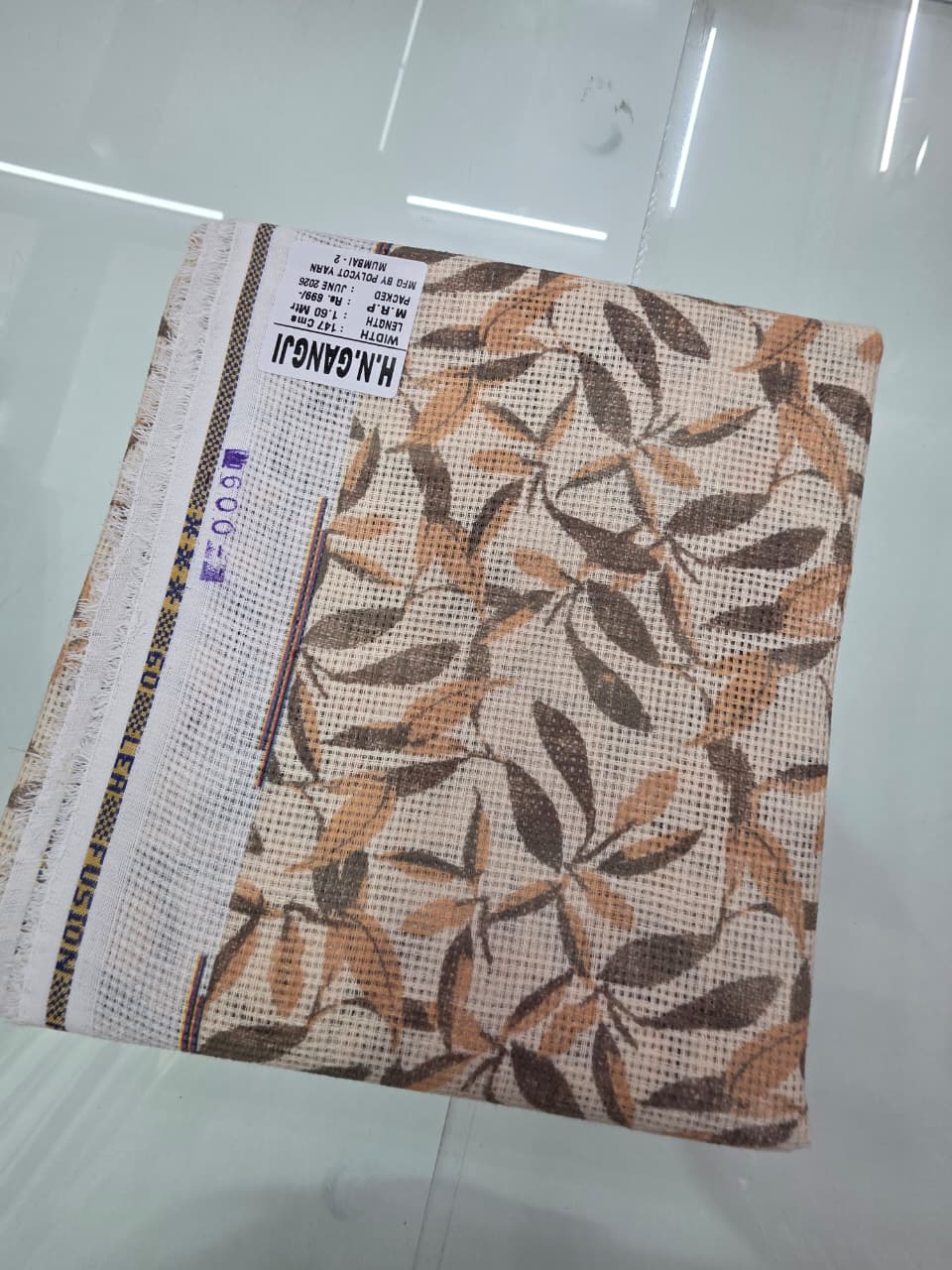 JUTE DIGITAL PRINT STIFF-FINISHED SHIRT PIECES