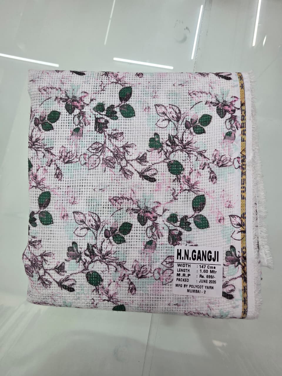 JUTE DIGITAL PRINT STIFF-FINISHED SHIRT PIECES
