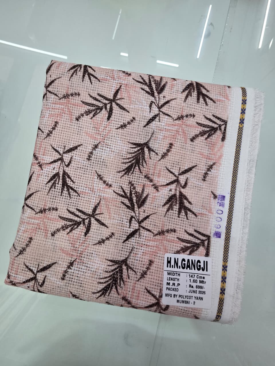 JUTE DIGITAL PRINT STIFF-FINISHED SHIRT PIECES