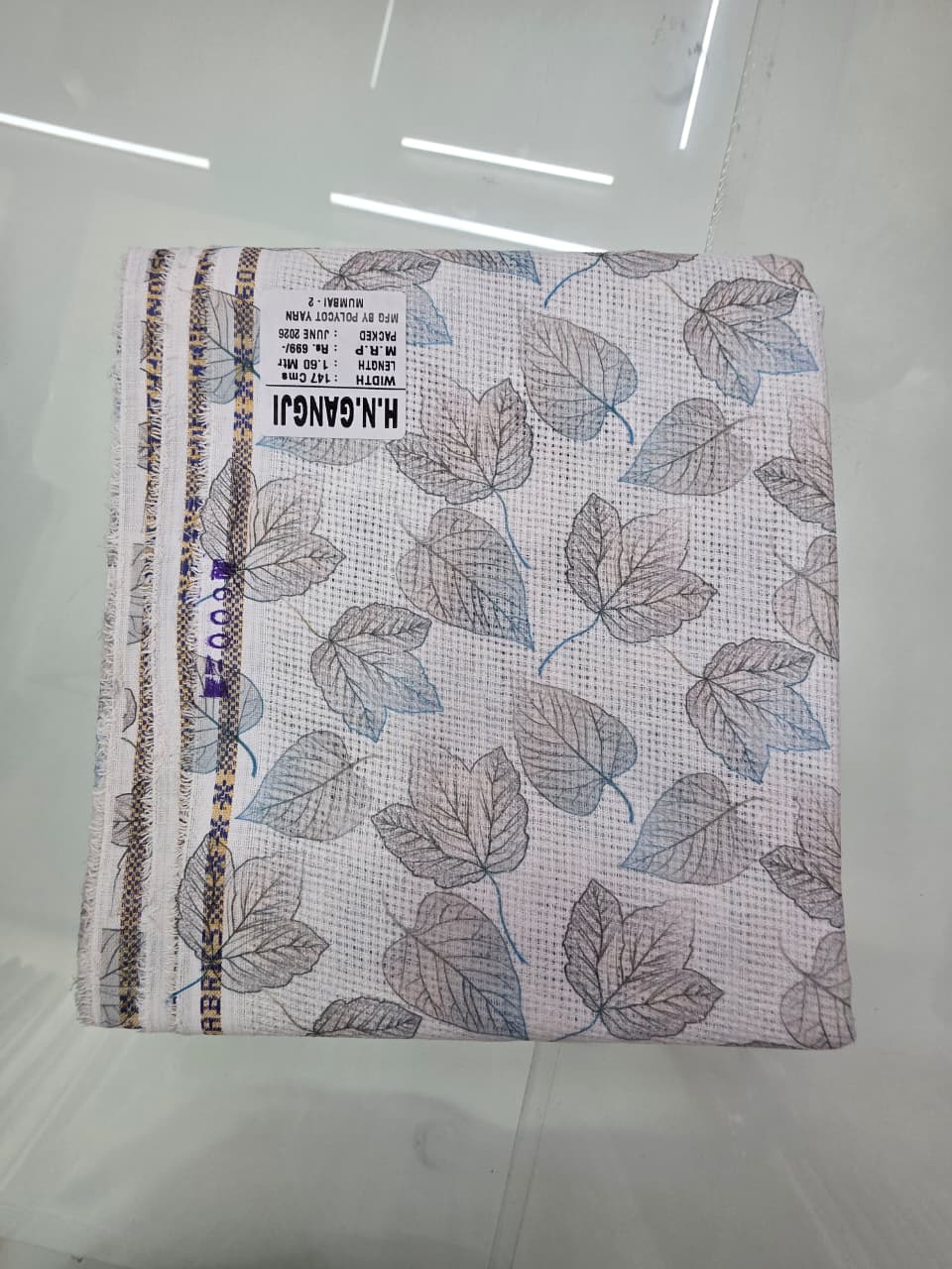 JUTE DIGITAL PRINT STIFF-FINISHED SHIRT PIECES